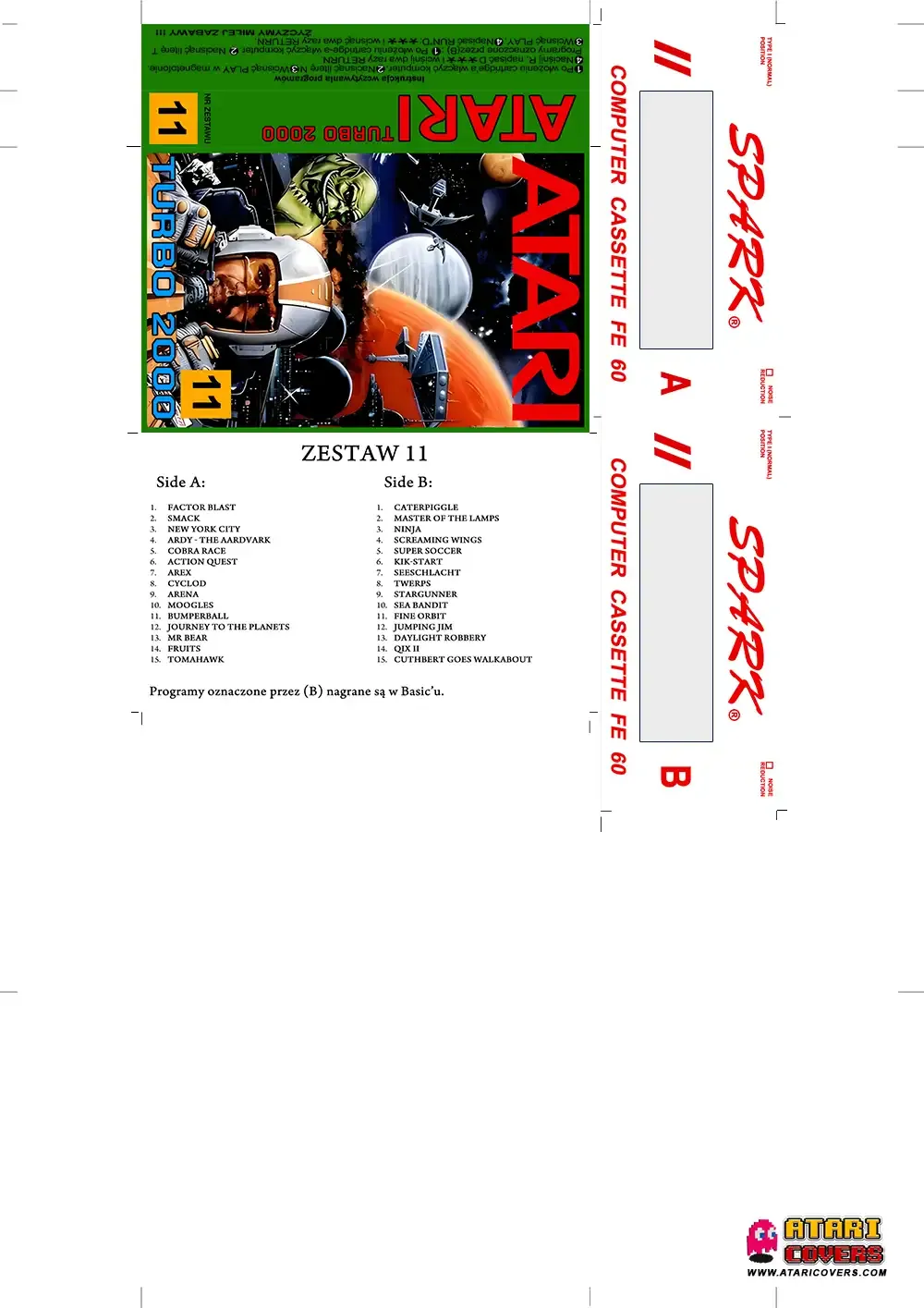 Okładka kasety - Spark zestaw 11