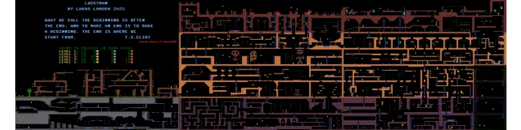 Mapa Lucky Man - Atari XL/XE